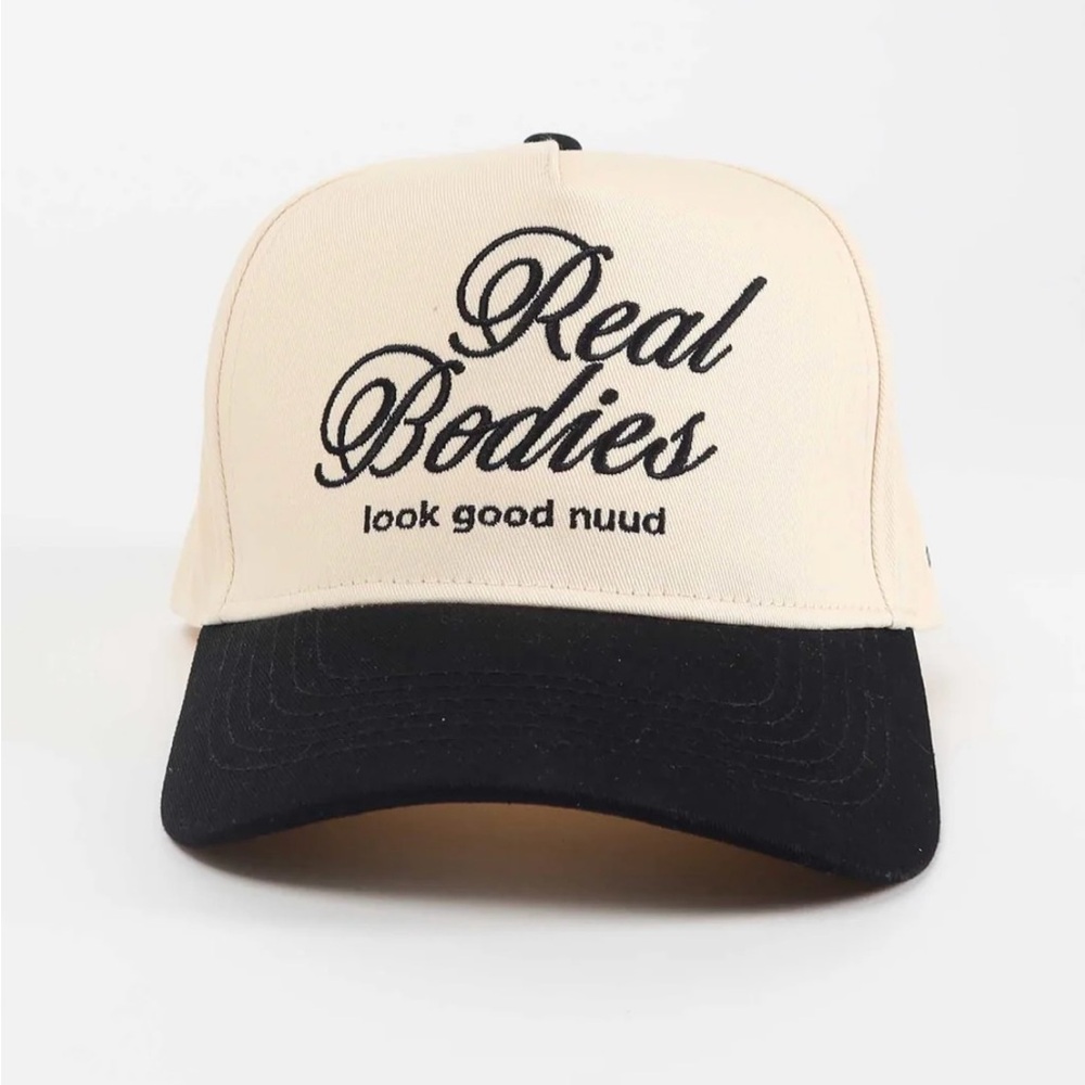 nuuds Cream and Black Trucker Hat